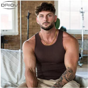 Débardeur musculaire sans manches en coton tricoté de haute qualité, 100 % coton, poids lourd 240g, écologique, décontracté, avec options personnalisées pour hommes - Product Image 3