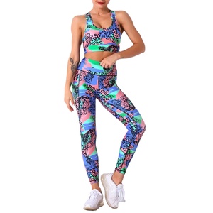 New Fashionable Yoga <b>Sets</b> for Women and Casual Wear Best Price Sublimation and Quick Dry Yoga <b>Sets</b> Gym Cotton 2027 - Product Image 1