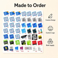 Étiquettes adhésives personnalisées pour processeurs CPU, badges pour l'identification des emballages