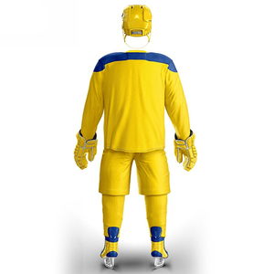 Ensemble de hockey sur glace imprimé numérique respirant et hauts maillot de hockey sur glace brodé vêtements de hockey sur glace sublimés en polyester - Product Image 3
