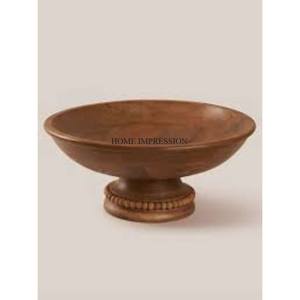 Look accrocheur Bol en bois de qualité supérieure pour servir des aliments Centre de table Café et restaurants Fournitures et accessoires - Product Image 2