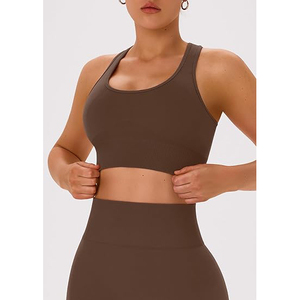 Conjuntos de yoga, sujetador deportivo sin costuras, leggings de cintura alta, elásticos, transpirables, ligeros, ropa deportiva para mujer - Product Image 3