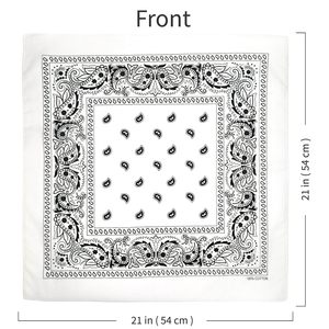 Premium <b>Bandana</b> Custom 100% Cotton Paisley Head Scarf With Logo Printing Custom <b>Design</b> Wholesale Bulk Fashion Accessory - Product Image 5