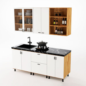 โมดูลตู้ครัวสำเร็จรูปสมัยใหม่ ไม้อัด/แผ่นเมลามีนกันความชื้น BTB68016 - Product Image 1