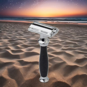 Rasoir de sécurité de rasage de toilettage pour hommes Pearl pour hommes Rasoir papillon de couleur noire - Product Image 5