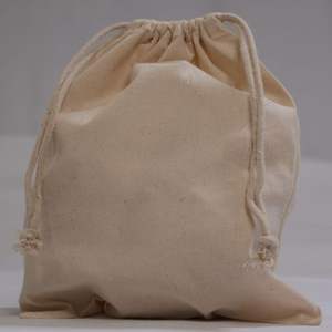 ถุงผ้าฝ้ายกันฝุ่นขนาดเล็กสีขาวขนาดใหญ่สำหรับเก็บรองเท้าผ้าดิบพิมพ์โลโก้100% ตามสั่ง - Product Image 4