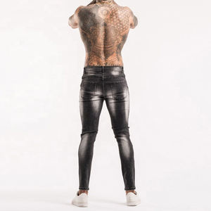 Jeans moulants pour hommes Slim 2024 à la mode couleurs personnalisées pantalon en denim moderne de haute qualité prix de gros bon marché - Product Image 2