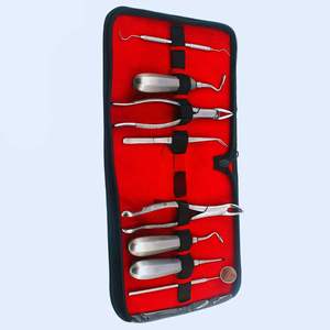 Instrumentos Quirúrgicos Navel: Juego de 8 Pinzas y Elevadores Dentales para Extracción, Certificación CE, Acero Inoxidable Manual, Clase I de Alta Calidad - Product Image 3