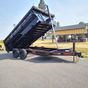 Heavy-Duty AMP 7x14 High side Dump <b>Trailer</b> for Farm Use Durable Hydraulic System with Gear Core - Product Image 1