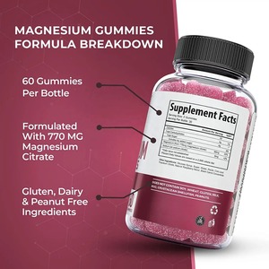 Private Label Magnesium Glycinate Gummies Calming & Sleep-Improving Supplement for <b>Men</b> Women <b>Glass</b> Container Mason Jar Packaging - Product Image 6