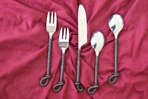 Juego de cubiertos de metal con mango de nudo de la mejor calidad a bajo precio del fabricante y exportador indio - Product Image 5