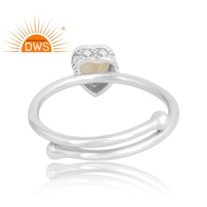 Anillo de piedras preciosas de topacio de limón Natural de Plata de Ley 925, fabricante de joyería personalizada - Product Image 2