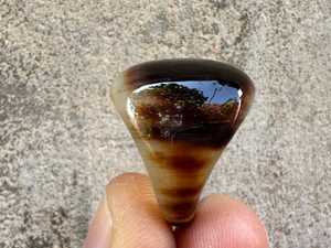 แหวนเขาควายขัดเงาทำมือ สไตล์รักแบบหนา งานฝีมือจากธรรมชาติ เครื่องประดับ - Product Image 4