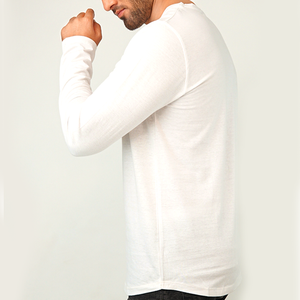 Cómoda Camiseta ajustada Ropa de hombre Camiseta lisa de manga larga informal Camisetas de manga larga duraderas para hombre - Product Image 5