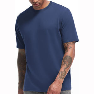 Camiseta extragrande transpirable de 150 gramos para hombre, de peso pesado de talla grande Camiseta 100% algodón, servicio OEM ODM - Product Image 4
