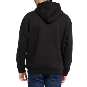 Pull à capuche à manches longues 100% coton personnalisé pour hommes Sweat-shirt de sport en polaire d'hiver avec poche kangourou et capuche - Product Image 2