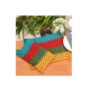 Colorful Macrame <b>Place</b> <b>Mats</b> Stylish Design Natural Finishing Antique Colored Most Demanding Dining <b>Table</b> Decoration in Parties - Product Image 3