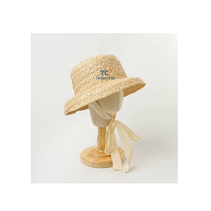 หมวกฟางสำหรับผู้หญิงหมวกฟางกันแดดหมวกฟางชายหาดฤดูร้อน - Product Image 4