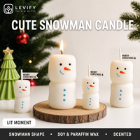 Velas Aromáticas Hechas a Mano con Forma de Muñeco de Nieve, Etiqueta Privada, Cera de Soja, Vela Perfumada, Decoración del Hogar, Regalo de Navidad, Venta al por Mayor