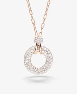 White and Blue VVS Quality Lab Grown Diamond 16k Rose Gold Plated Pendant Cuban Link <b>Chain</b> Necklace Hip Hop <b>Iced</b> Gift Women - Product Image 3