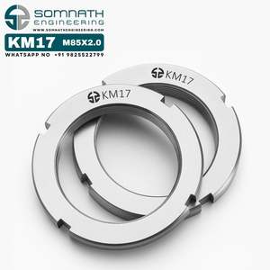 ตัวล็อค KM17น๊อตตลับลูกปืนแบบเมตริกที่มีความแม่นยำสำหรับยึดสเตนเลสสตีลที่ปลอดภัย - Product Image 1