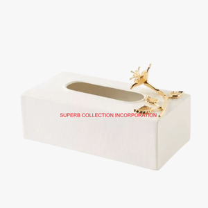 Boîte à mouchoirs décorative d'accent floral la plus vendue pour le bureau et les mariages Fabuleux organisateur de conception pour tous les événements en vente - Product Image 1