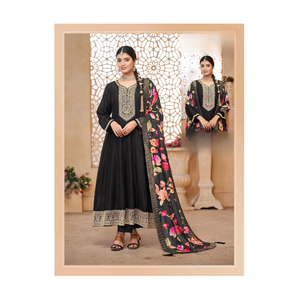 Vente à chaud Nouveau costume Anarkali Salwar avec Dupatta et Palazzo assortis pour les femmes Styles ethniques disponibles aux prix de gros - Product Image 1