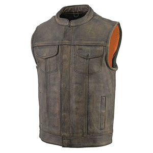 Gilet matelassé décontracté 100% laine pour homme, fait main, marron, veste d'hiver avec design respirant, service OEM - Product Image 5
