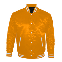 Blouson Bomber en Satin Personnalisable Couleur sur Mesure pour Homme – Hiver, Style Anos 90, Broderie Lettres Universitaires sur Toile, Réversible, Coupe-Vent