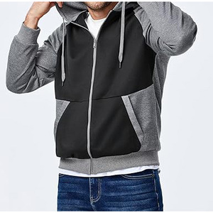 Sudadera con capucha de algodón personalizada con cremallera, sudadera suave y cómoda de alta calidad, ideal para hombres y mujeres, pedidos al por mayor a granel en Europa disponibles - Product Image 3