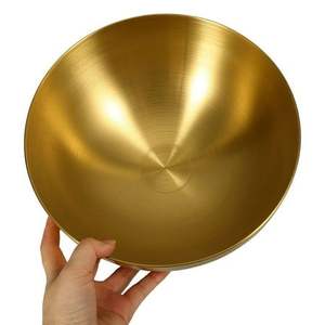 Vaisselle de table standard pour la maison, support pour aliments, collations et desserts, bol de service en métal doré de qualité supérieure au prix le plus bas - Product Image 2