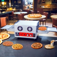 Four à Convoyeur Électrique à Gaz de 32 Pouces, Prix Commercial Raisonnable, pour Fabrication de Pizzas, Boulangeries et Restaurants