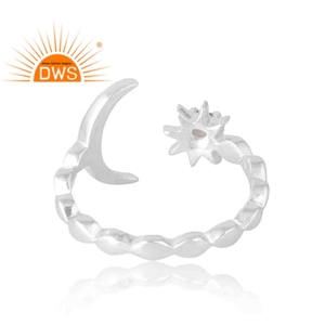 แหวนพลอยซิทรีนธรรมชาติเงินสเตอลิง925ออกแบบได้ตามต้องการ - Product Image 2