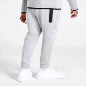 Adult Unisex Light Grey Hooded Tracksuit Two Piece Set Zip <b>Jacket</b> Jogger Pants Athletic Sportswear Casual <b>Workout</b> Outfit - Product Image 5