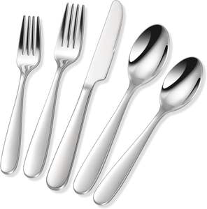 Ensemble de couverts en acier inoxydable écologique de style européen, nouveau design, avec cuillères pour le café et le thé, articles de cuisine - Product Image 2