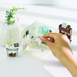 Modern 3-Panel Clear Acrylic Diorama Unique Transparent Durable Personalized Display Decoration Party <b>Supplies</b> - Product Image 3