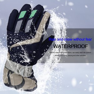 Guantes de esquí para deportes de invierno para hombre, nuevos e impermeables, a prueba de viento, mitones para pantalla táctil, Snowboard, Material de poliéster cálido y cómodo - Product Image 5