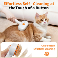 Brosse vapeur démêlante UV pour toilettage des animaux (chiens et chats) avec batteries rechargeables, livraison rapide, vente en gros