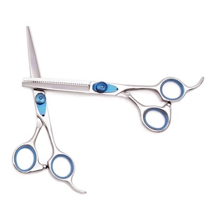 Ciseaux à cheveux droits ergonomiques en acier inoxydable pour droitier Outil de coupe de barbier de haute précision Pointes émoussées pour les cheveux de salon - Product Image 1