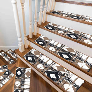 <b>Navy</b> <b>Blue</b> Printed <b>Rug</b>: Modern, Easy To Clean, Machine Washable,Goblen - Product Image 4