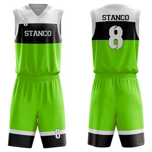 Uniforme de basket-ball de haute qualité avec nom d'équipe personnalisé caractéristique respirante prix raisonnable - Product Image 4