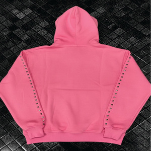 เสื้อฮู้ดดี้หนาพิเศษ 500GSM ทรงโอเวอร์ไซส์ ทรงบ็อกซี่ ผ้าเรียบ สตรีทแวร์ แบบสวมหัว ผ้าฝ้ายฟลีซหนา สำหรับตลาดยุโรป - Product Image 6