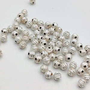 5mm CNC Designer Brass Round Nickel Free <b>Spacer</b> Beads Gold Silver Rose Gold Plated Jewelry Making Bulk Supplies Bag Packed - Product Image 3