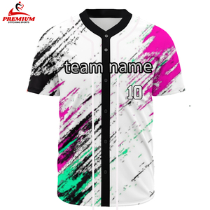 Camiseta de Béisbol de Alta Calidad con Sublimación Personalizada, Impresión Digital Completa, Diseño de Dibujos Animados, Envío Directo, Tallas Grandes, Transpirable - Product Image 5