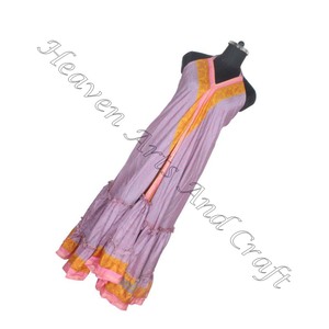 Saree / Sari / Shari indien et pakistanais vêtements de l'inde Hippy Boho indien en gros traditionnel nouveau Vintage soie Saree - Product Image 3