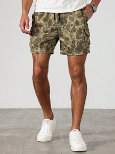 Ropa de trabajo de camuflaje para hombres con bolsillos grandes, pantalones cortos informales de la mejor calidad para hombres con Personalización completa - Product Image 5