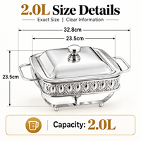 Plat de service de luxe en métal doré avec couvercle en verre pour buffet, idéal pour hôtels, restaurants, mariages et traiteurs