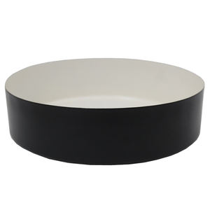 Bandeja redonda decorativa hecha a mano de hierro, color negro mate, para utensilios de cocina, vajilla, bandeja para servir alimentos, personalizada - Product Image 1