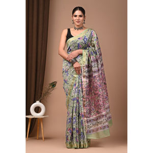 Premium hand gewebte traditionelle Seiden sarees für Party-und Sommer gelegenheiten Recycelte Materialien - Product Image 2