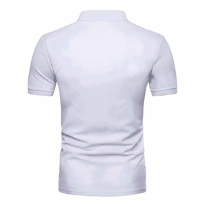 Camisetas de manga corta para hombre al por mayor Polo 100% algodón ropa informal personalizada antiarrugas Unisex transpirable polos - Product Image 4